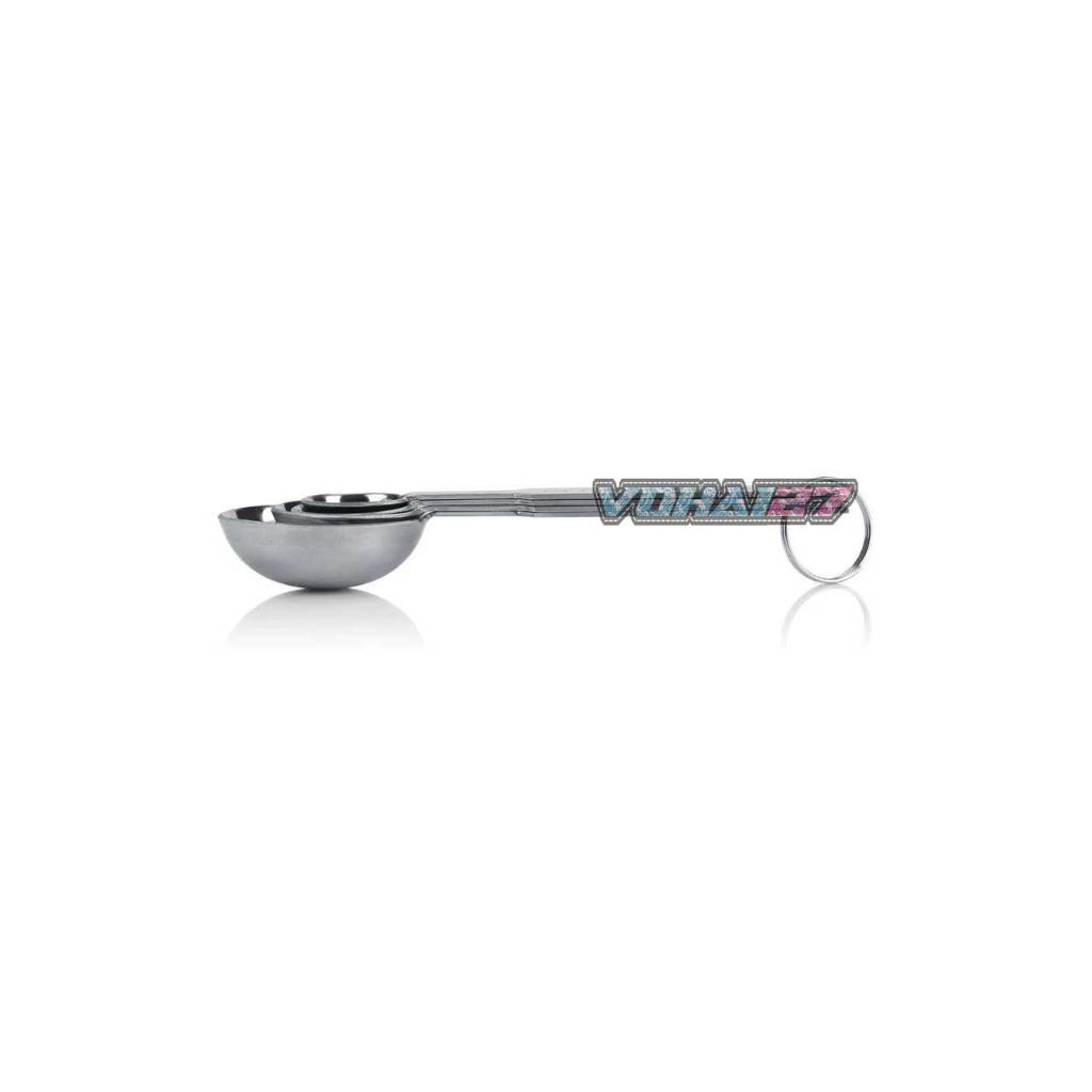 Muỗng Đong Định Lượng inox Không Gỉ Bộ 4 Cây (15ml / 5ml / 2.5ml / 1.25ml) ( Đong inox 4 Món)
