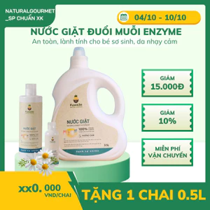 Nước giặt đuổi muỗi hữu cơ an toàn cho bé yêu Fuwa3e 2L - 4L - 10L Nguyên chai, refill