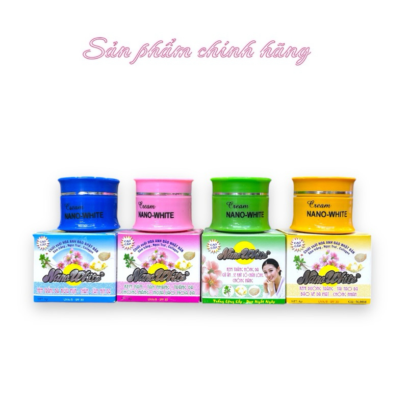 Kem NANO WHITE 8gram Các Loại Chính Hãng