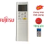 tay điều khiển remote từ xa điều hòa Fujitsu nội địa Nocria nhật bãi-kèm pin
