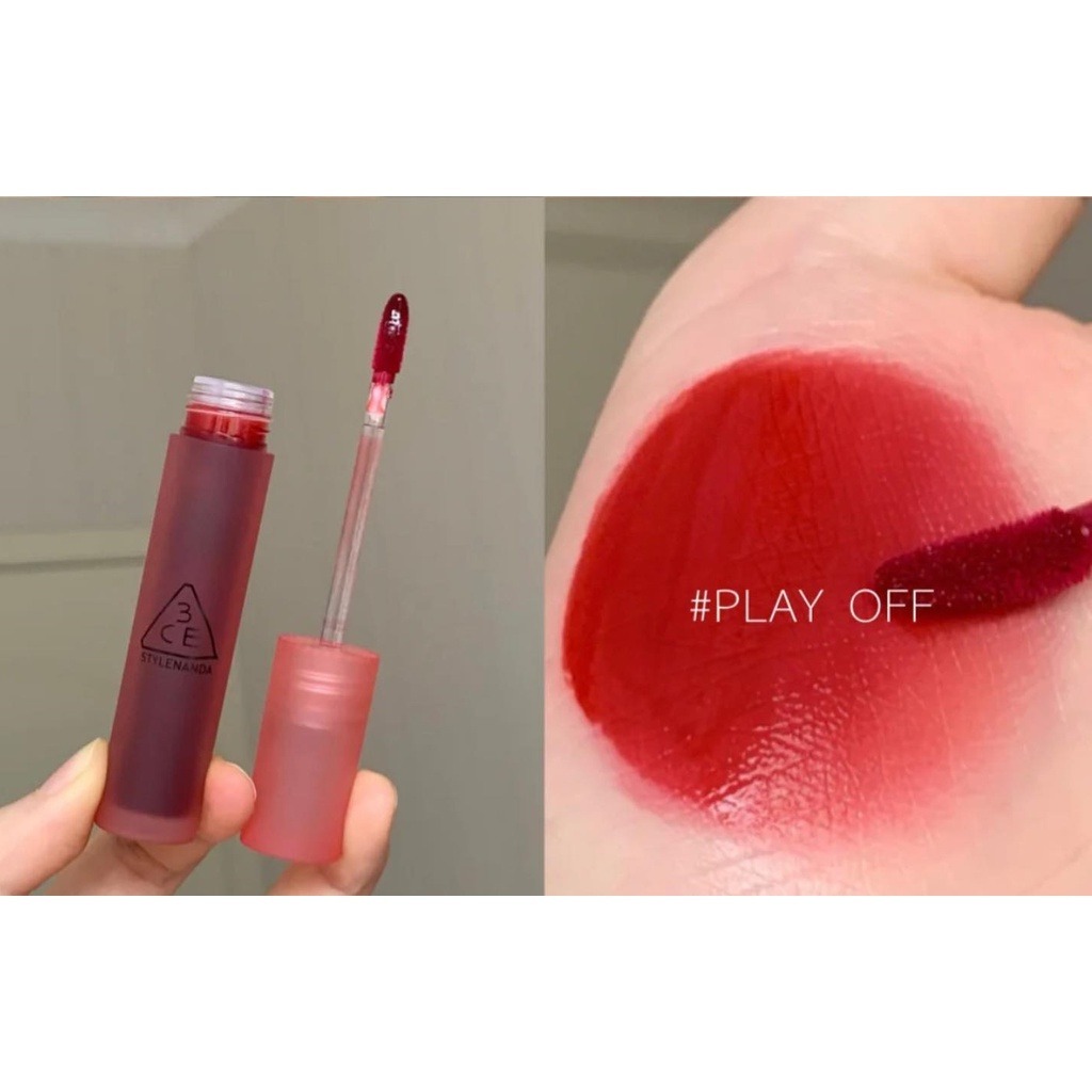 [SON CHIẾT] 3CE Son 3CE Play Off Blur Water Tint Màu Đỏ Cam San Hô