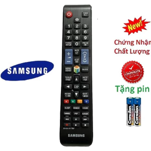 tay điều khiển remote từ xa Tivi Samsung dài hàng zin nút hình quả bóng-kèm pin