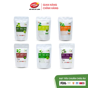 Bột Rau Sấy Lạnh Nguyên Chất Túi 100g - Mát gan, detox, giảm mụn, thâm, giảm cân, ngủ ngon, gout, trĩ, táo bón