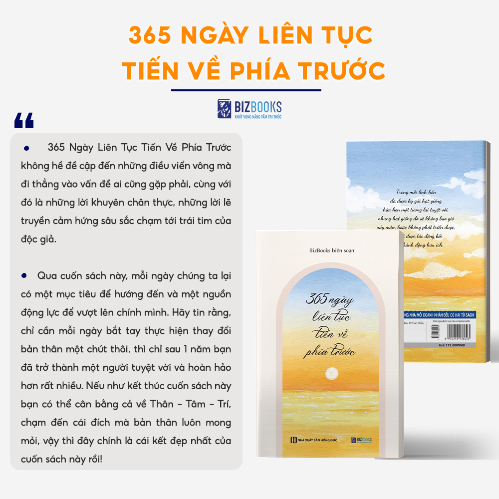 Sách - 365 Ngày Liên Tục Tiến Về Phía Trước - Loại Bỏ Thói Quen Trì Hoãn, Nâng Cấp Bản Thân