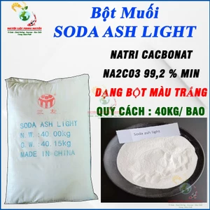 Bột soda Na2CO3, tẩy rửa đa năng, chất hỗ trợ tăng PH( tăng kiềm) cho nước, Soda ash ligh