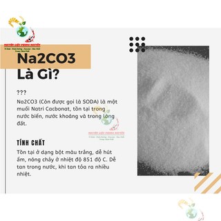 5kg Bột soda Na2CO3, tẩy rửa đa năng, chất hỗ trợ tăng PH( tăng kiềm) cho nước, Soda ash ligh