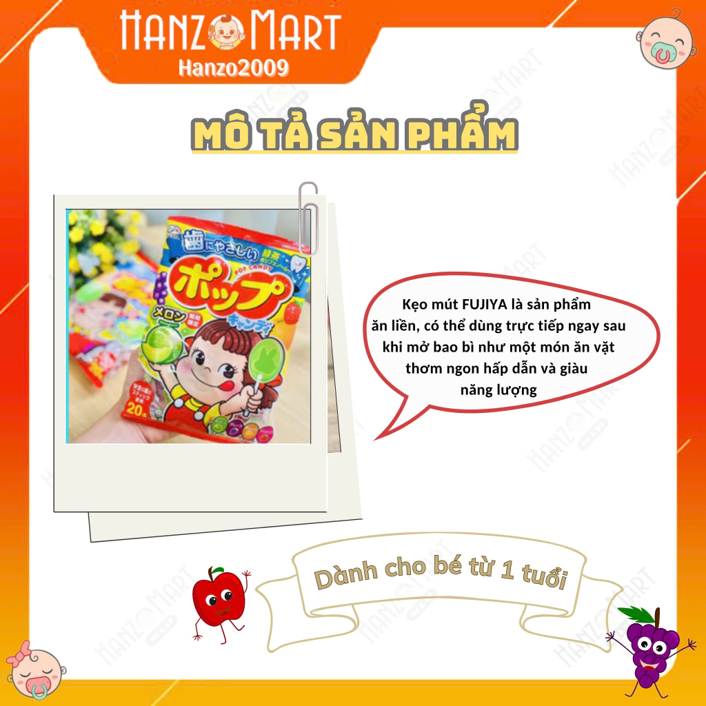 Kẹo Mút Chống Sâu Răng POP Candy Nhật Bản Cho Bé - hanzomart