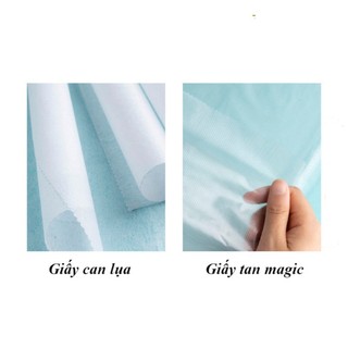 Set Giấy Tan Magic Và Giấy Can Lụa Scan Mẫu Thêu, Combo 2 in 1 Tiện Lợi