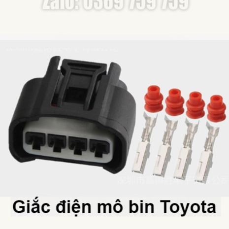 Giắc Điện Mô Bin (Bo Bin) Cho Xe Toyota Vios, Altis, Camry... | Shopee ...