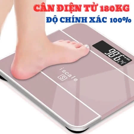 (CÂN CHÍNH XÁC 100% - CHỌN MÀU) CÂN SỨC KHỎE ĐIỆN TỬ ISCALE SE MAX 180KG CAO CẤP - CÂN ĐIỆN TỬ CAO CẤP - CÂN SỨC KHỎE