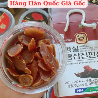 Hồng Sâm Lát Tẩm Mật Ong Hàn Quốc, Hộp 200gr - Sâm Tẩm Mật Ong Thượng Hạng