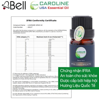 Tinh dầu xông thơm phòng thiên nhiên CAROLINE Hương LAVENDER - Oải Hương 10ml/50ml/100ml | Nhập khẩu Mỹ