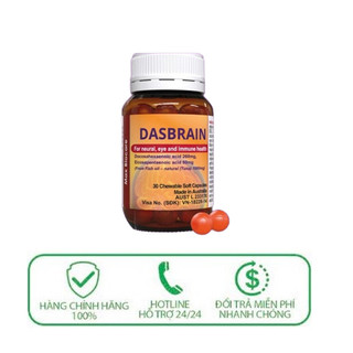 ✅ [Chính Hãng] Viên uống bổ mắt, não bộ Dasbrain (Lọ 30 viên)