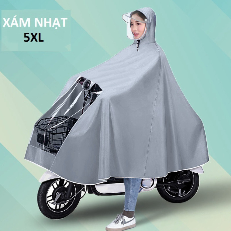 Áo Mưa Choàng Nhật Bản SIEGIS Cánh Dơi Có Kính Chắn Nước Tiện Lợi, Áo Mưa Đi Xe Choàng Toàn Thân Chống Thấm Cao Cấp