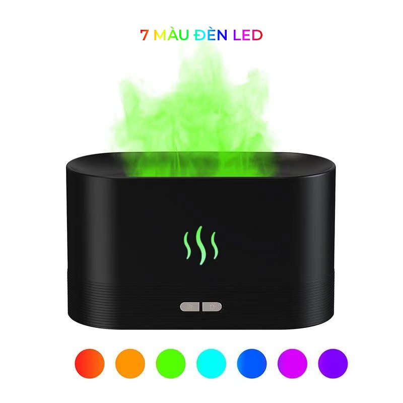 Máy xông tinh dầu phòng khách ngọn lửa DMT, máy khuếch tán tinh dầu, xông tinh dầu thơm phòng 150ml