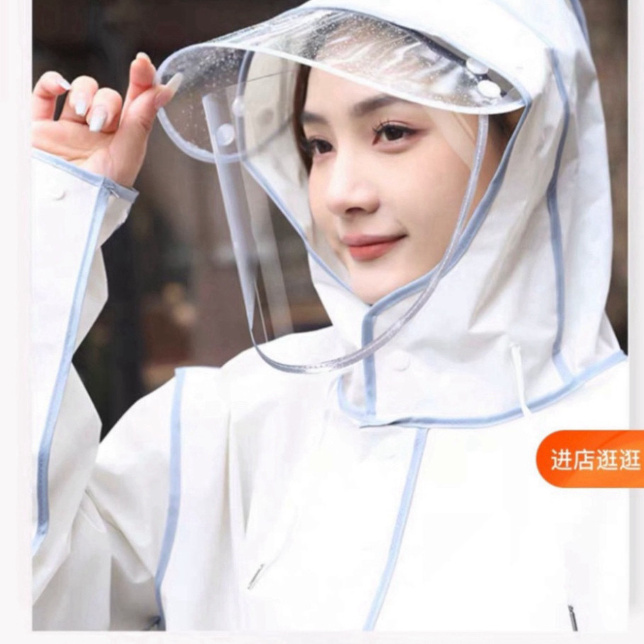 Áo Mưa Thời Trang SIEGIS In Hình Gấu Nice Màu Sắc Dễ Thương Có Kính Chắn Nước Kèm Khoá Kéo Tiện Lợi