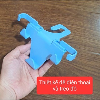-Móc treo đồ đa năng gắn sau ghế ô tô, nhựa cao cấp, giá gắn đồ uống trên ô tô tiện dụng