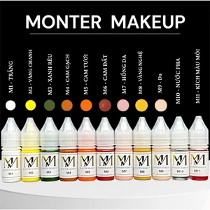Mực Monter Makeup bong đậm chuyên phun môi