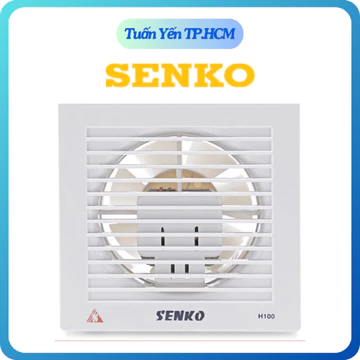 Quạt hút âm tường Senko H100 công suất 25W hút 1 chiều, kích thước khoét lỗ 15cm