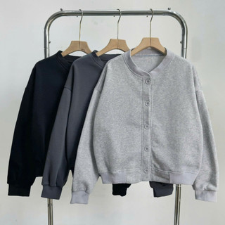 Áo Khoác Bigsize Nữ Dáng Áo Bomber Croptop Ngắn Cài Cúc Thời Trang Thu Đông Trẻ Trung KHOAC12