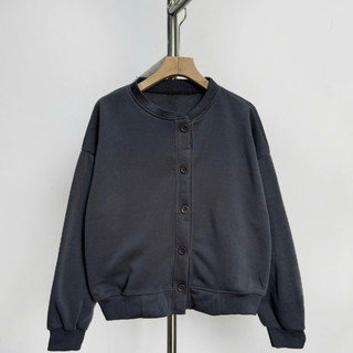 Áo Khoác Bigsize Nữ Dáng Áo Bomber Croptop Ngắn Cài Cúc Thời Trang Thu Đông Trẻ Trung KHOAC12