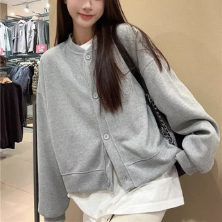 Áo Khoác Bigsize Nữ Dáng Áo Bomber Cổ Tròn Vải Nỉ Bông Thời Trang Thu Đông Cho Chubby KHOAC12