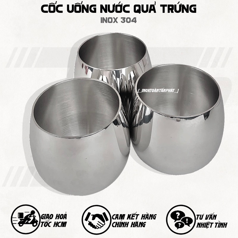 Ly Uống Nước Inox 304 - Cốc Inox Uống Nước Dạng Quả Trứng | Shopee Việt Nam