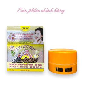 Kem NANO WHITE Trắng Ngừa Nếp Nhăn Giúp Ngừa Lão Hoá Da Bảo Vệ Da Giúp Tái Tạo Da 20gram Chính Hãng