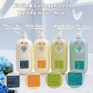 Bộ Gội Xả Biotin Collagen Voudioty Có 4 Màu - Mẫu 2024 - 1000ml - 500ml