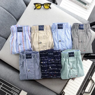 Quần Đùi Nam Mặc Nhà Chất Kate Cotton Mềm Mịn Có Túi Tiện Dụng Size 45-95kg.