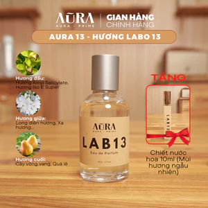 Nước hoa unisex Aura Prime LAB13 - Phong cách bí ẩn, tối giản, gợi cảm