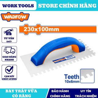 ĐỒ NGHỀ WADFOW Bay trát vữa có răng 230x100mm WPE4923