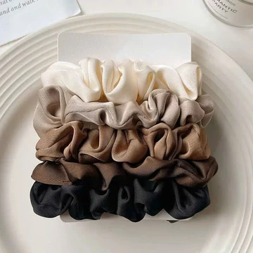 [SIÊU RẺ] Set 5 scrunchies dây cột tóc scrunchies màu hoạ tiết trái cây giá sỉ, chun buộc tóc thời trang PKX