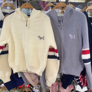 LT - Áo khoác len mũ hoodie khoá kéo dài tay thu đông len gạo dày dặn 637