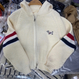 LT - Áo khoác len mũ hoodie khoá kéo dài tay thu đông len gạo dày dặn 637