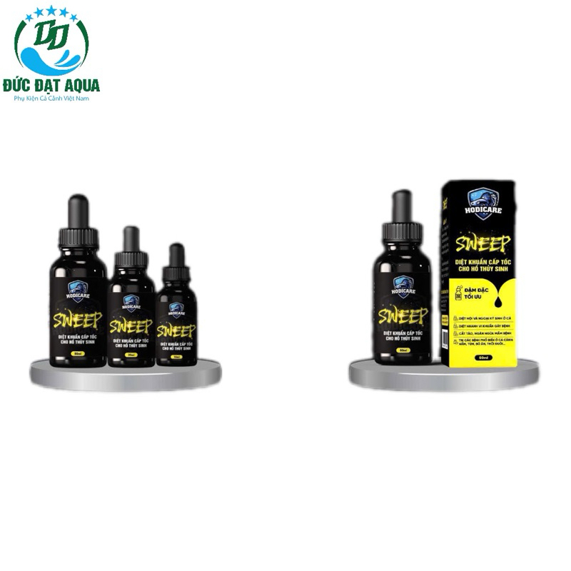 SWEEP (HODICARE) sản phẩm xử lý cá cảnh bị nấm, bỏ ăn, lờ đờ, xuất huyết, cắt tảo nhanh chóng 5