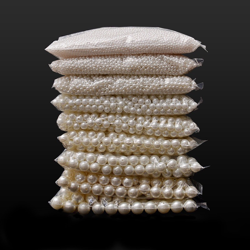 500g Có Lỗ Thường Túi Ngọc trai nhân tạo loại Tốt Trắng Ngà