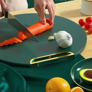 Thớt TRÒN XANH PE kháng khuẩn chống trượt, chống nấm mốc,  THỚT NHỰA KHÁNG KHUẨN SIZE 32 - MÃ: THOTNHUAKHANGKHUAN