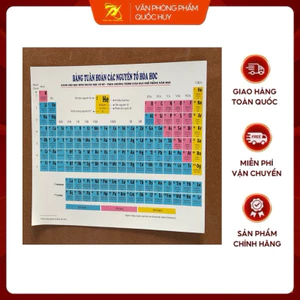 BẢNG HỆ THỐNG TUẦN HOÀN HÓA HỌC DÀNH CHO HỌC SINH TRUNG HỌC CƠ SỞ NXB GD - VPP QUỐC HUY.