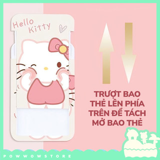 [Sẵn VN] Bao Đựng Thẻ Nhân Viên Dọc Nhựa ABS Phong Cách Nhân Vật Hoạt Hình Sanrio Hello HK Cute