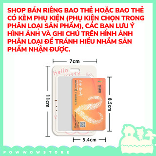 [Sẵn VN] Bao Đựng Thẻ Nhân Viên Dọc Nhựa ABS Phong Cách Nhân Vật Hoạt Hình Sanrio Hello HK Cute