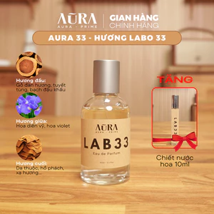 Nước Hoa Nam LAB33 của AURA PRIME - Hương gỗ gợi cảm, tinh tế, bí ẩn
