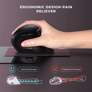 Chuột Không Dây Gaming/ Văn Phòng HighTech E3, Chuột Chống Mỏi LED Rgb USB 2.4GHz, Bluetooth