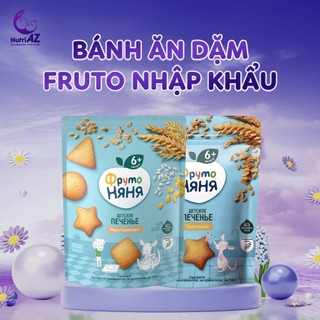 Bánh Quy Ăn Dặm Fruto Nga NutriAZ  Cho Bé Từ 6 Tháng Tuổi Bổ Sung Canxi Và Vitamin, 120g