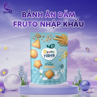 Bánh Quy Ăn Dặm Fruto Nga NutriAZ  Cho Bé Từ 6 Tháng Tuổi Bổ Sung Canxi Và Vitamin, 120g