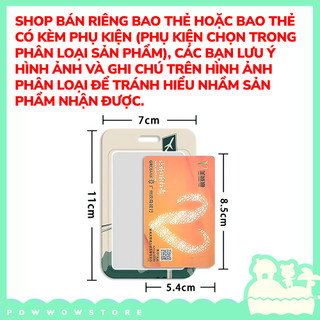 [Sẵn VN] Bao Đựng Thẻ Nhân Viên Dọc Nhựa ABS Phong Cách Hoạ Tiết Ngoại Cảnh Đường Núi Abstract Thú Vị