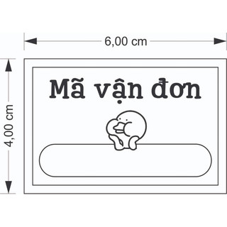 Set 100 Tem mã vận đơn và cảm ơn