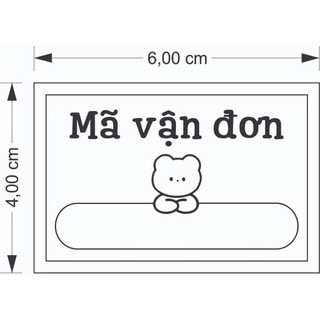 Set 100 Tem mã vận đơn và cảm ơn