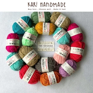 Len hàn nhí milk cotton 25gr mền mịn dành cho người mới bắt đầu đan móc áo thú khăn