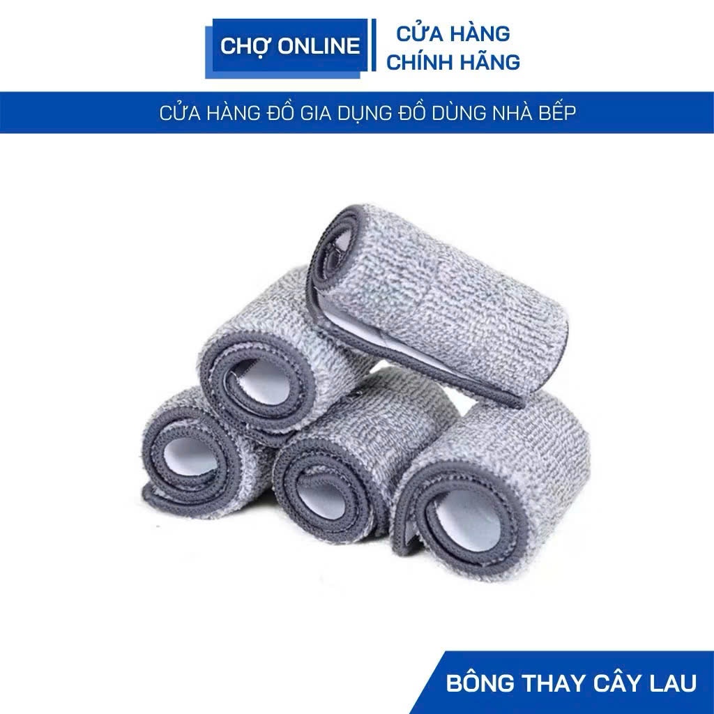 [COMBO 10]MIẾNG VẢI LAU NHÀ THAY THẾ, Miếng Vải Lau Nhà Thay Thế Cây Lau Nhà, Bông Lau Nhà Hình Chữ Nhật - MÃ: BONGLAUNH
